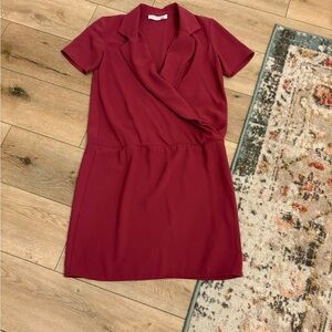 Amanda uprichard faux wrap mini dress